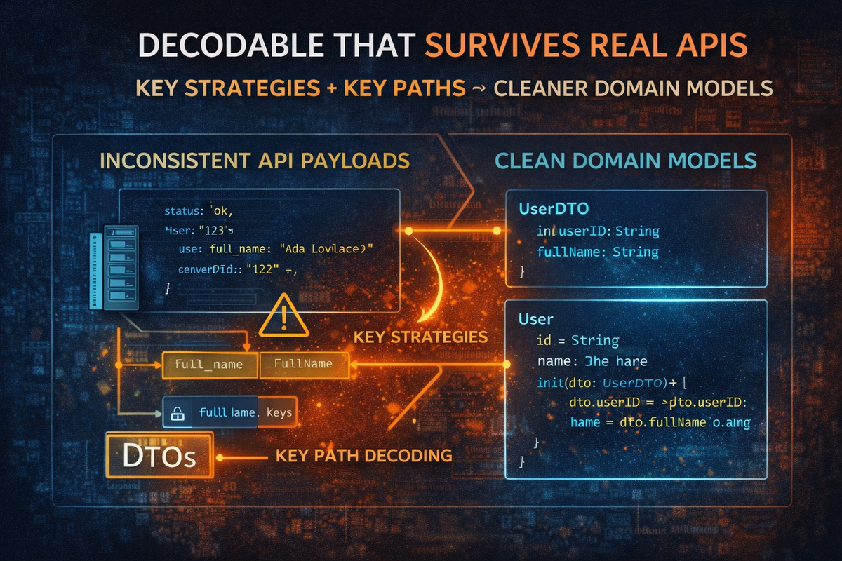 Decodable That Survives Real APIs: Key Strategies, Key Paths, and Clean Domain Models