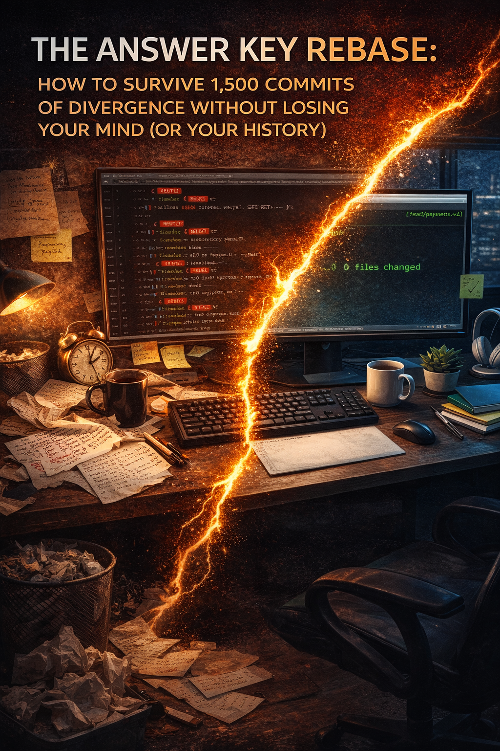 Rebase Without Regret: The Answer Key Pattern for Massive Branch Divergence